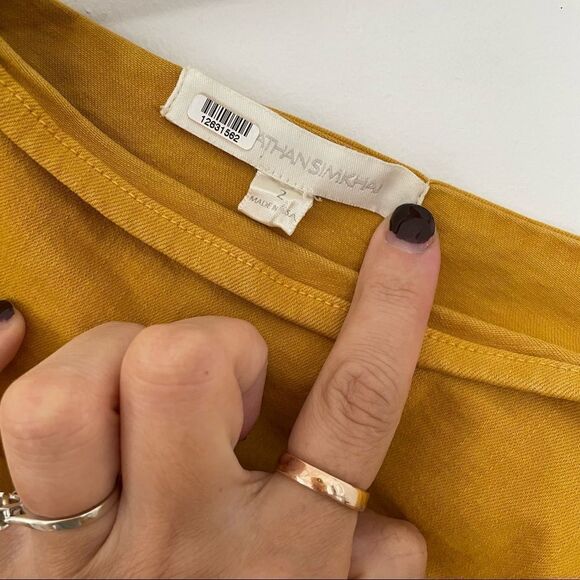 Jonathan Simkhai One Shoulder Asymmetric Denim Dress - Picture 10 of 13